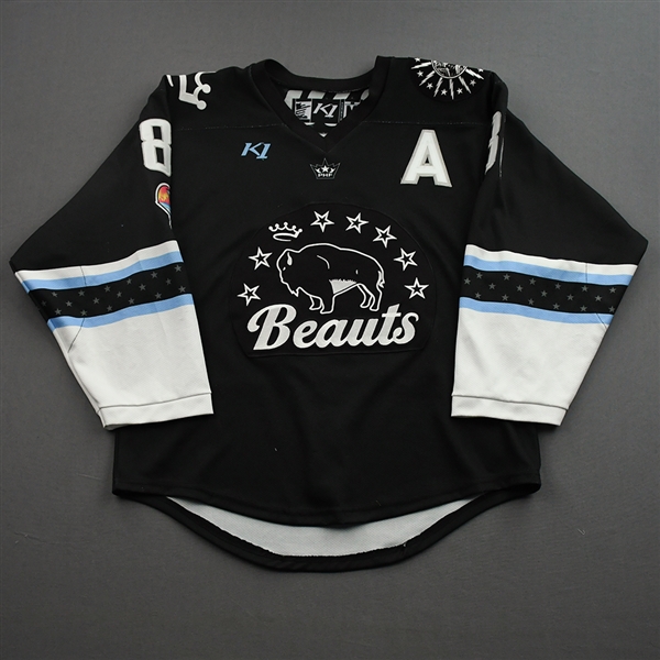 Gehen, Erin<br>Black Set 1 w/A<br>Buffalo Beauts 2021-22<br>#81 Size: MD