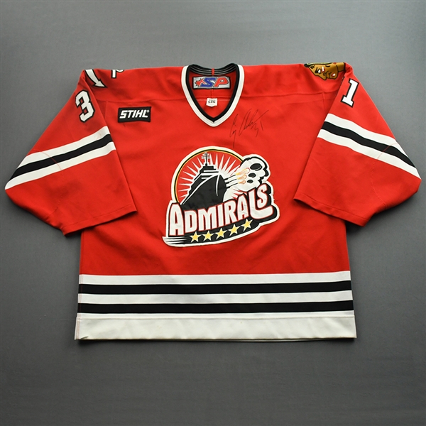 Anderson, Craig *<br>Red - Autographed<br>Norfolk Admirals (AHL) 2004-05<br>#31 Size: 58G