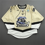 Anderson, Stephanie<br>Cream Heritage - Game-Issued<br>Minnesota Whitecaps 2021-22<br>#18 Size: MD