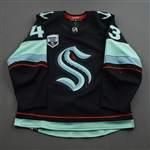 Blackwell, Colin<br>Blue Set 3 w/ Inaugural Season Patch<br>Seattle Kraken 2021-22<br>#43 Size: 54