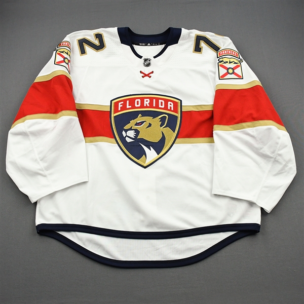 Bobrovsky, Sergei *<br>White Set 2, Period 2 / Playoffs -  Qualifying Round vs Islanders<br>Florida Panthers 2019-20<br>#72 Size: 58G