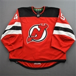 Bernier, Jonathan<br>Red Set 1<br>New Jersey Devils 2021-22<br>#45 Size: 58G