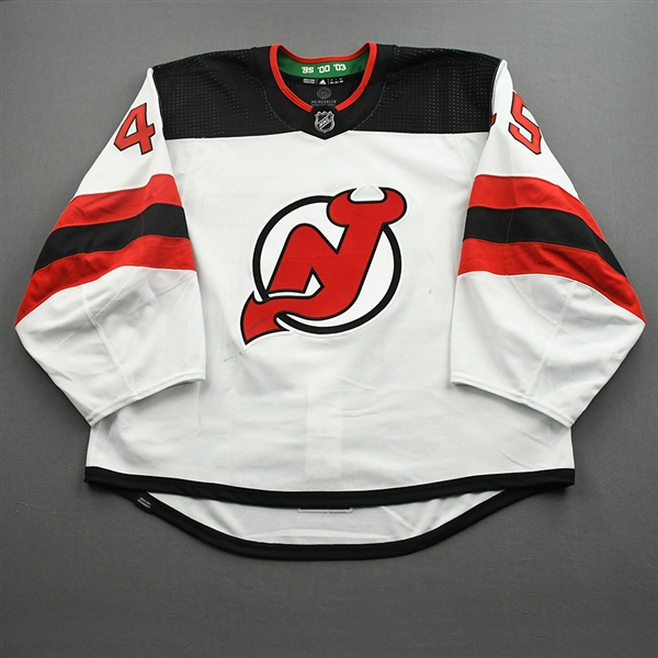 Bernier, Jonathan<br>White Set 1<br>New Jersey Devils 2021-22<br>#45 Size: 58G