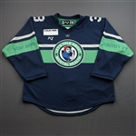Knutson, Theresa<br>Mental Health Awareness - Worn March 5, 2022 - Autographed<br>Metropolitan Riveters 2021-22<br>#3 Size: LG