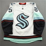 Carrick, Connor<br>White Set 1 - Preseason Only<br>Seattle Kraken 2021-22<br>#58 Size: 58