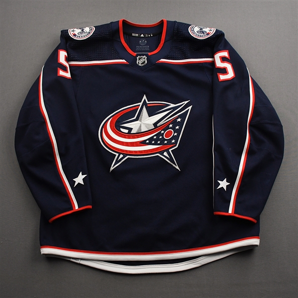 Bayreuther, Gavin<br>Blue Set 2<br>Columbus Blue Jackets 2021-22<br>5Size: 56