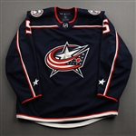 Bayreuther, Gavin<br>Blue Set 3<br>Columbus Blue Jackets 2021-22<br>#5 Size: 56