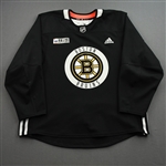 adidas<br>Black Practice Jersey w/ ORG Packaging Patch <br>Boston Bruins 2021-22<br># Size: 56