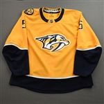Benning, Matt<br>Gold Set 2<br>Nashville Predators 2021-22<br>#5 Size: 58