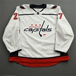 Alexeyev, Alexander<br>White Set 1 - Preseason Only<br>Washington Capitals 2021-22<br>#27 Size: 58