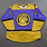 Jaremko, Jake<br>MARVEL Thanos w/Socks - Worn February 4, 2022 @ Orlando Solar Bears (Autographed)<br>Florida Everblades 2021-22<br>#15 Size: 54