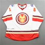 Miller, Brenden<br>MARVEL Iron Man (Game-Issued) - January 29, 2022 @ Iowa Heartlanders<br>Kalamazoo Wings 2021-22<br>#16 Size: 56