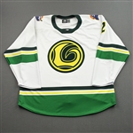 Moberg, Cole<br>MARVEL Loki (Game-Issued) - December 11, 2021 @ Jacksonville Icemen  <br>Orlando Solar Bears 2021-22<br>#2 Size: 56