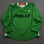 adidas<br>Green - Stadium Series Practice Jersey - Game-Issued (GI) - CLEARANCE<br>Philadelphia Flyers 2018-19<br> Size: 56