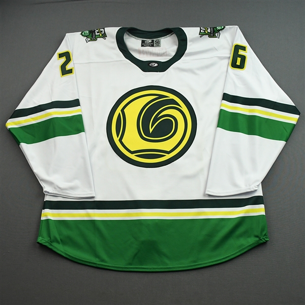 Brandt, Jared<br>MARVEL Loki (Game-Issued) - January 15, 2022 @ Worcester Railers<br>Reading Royals 2021-22<br>#26 Size: 56