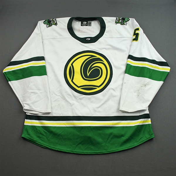 McNally, Patrick<br>MARVEL Loki w/Socks - Worn January 15, 2022 @ Worcester Railers (Autographed)<br>Reading Royals 2021-22<br>#5 Size: 58