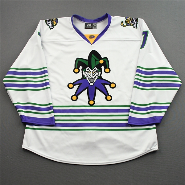 Paliani, Devon<br>DC Joker (Game-Issued) - March 20, 2022 @ Tulsa Oilers <br>Toledo Walleye 2021-22<br>#7 Size: 52