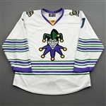 Paliani, Devon<br>DC Joker (Game-Issued) - March 20, 2022 @ Tulsa Oilers <br>Toledo Walleye 2021-22<br>#7 Size: 52