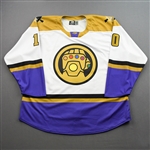 Stevens, Alex<br>MARVEL Thanos (Game-Issued) - February 19, 2022 @ Reading Royals (Autographed)<br>Wheeling Nailers 2021-22<br>#10 Size: 56