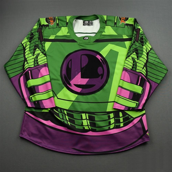 Blank (NNOB) <br>DC Lex Luthor (Game-Issued) - June 4, 2021 @ Wheeling Nailers<br>Indy Fuel 2020-21<br>#11 