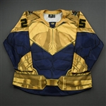 Lewis, Ty <br>MARVEL Thanos Game-Worn w/Socks - May 29, 2021 @ Kansas City Mavericks<br>Utah Grizzlies 2020-21<br>#25 
