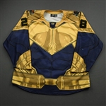 Mannek, Mason <br>MARVEL Thanos Game-Worn w/Socks - May 29, 2021 @ Kansas City Mavericks<br>Utah Grizzlies 2020-21<br>#28 