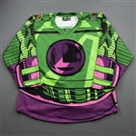 Pare, Cedric<br>DC Lex Luthor - Game-Worn w/Socks - April 25, 2021 @ Allen Americans<br>Utah Grizzlies 2020-21<br>#19 
