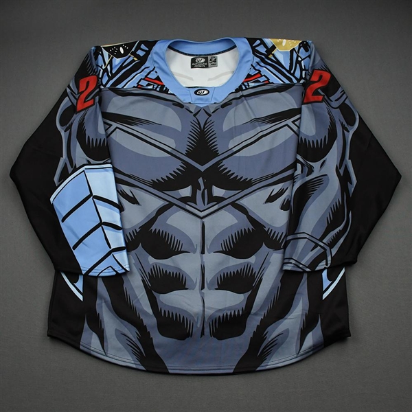 Watling, Pat<br>DC Black Manta Game-Worn w/Socks - March 27, 2021 @ Florida Everblades<br>Wheeling Nailers 2020-21<br>#22 