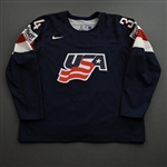 Matthews, Auston *<br>Navy, World Championships<br>Team USA Hockey 2016<br>#34 Size: 60