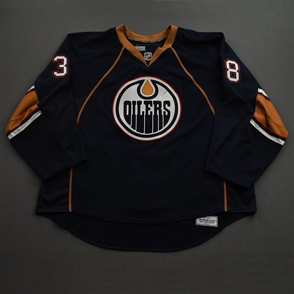 Deslauriers, Jeff *<br>Navy Set 1 - Preseason Only (RBK 1.0) <br>Edmonton Oilers 2007-08<br>#38 Size: 60G