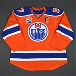 McDavid, Connor *<br>Orange Set 1 w/C - First Game as Captain - w/ Rogers Place Inaugural Season Patch - Worn October 12, 2016<br>Edmonton Oilers 2016-17<br>#97 Size: 56
