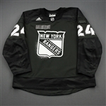Kakko, Kaapo *<br>Veterans Night Warmup Jersey - November 12, 2019 - Autographed<br>New York Rangers 2019-20<br>#24 Size: 58