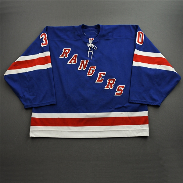 Lundqvist, Henrik *<br>Blue Set 3 / Playoffs - Photo-Matched<br>New York Rangers 2006-07<br>#30 Size: 60G