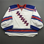 Lundqvist, Henrik *<br>White Set 3 / Playoffs (RBK 2.0) - Photo-Matched<br>New York Rangers 2007-08<br>#30Size: 58G