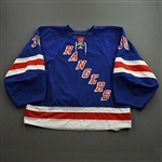 Lundqvist, Henrik *<br>Blue Set 3 - Photo-Matched<br>New York Rangers 2009-10<br>#30 Size: 58G