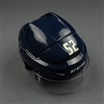 Bemstrom, Emil<br>Blue Third, CCM Helmet w/ Bauer Shield<br>Columbus Blue Jackets 2021-22<br>#52 Size: Medium