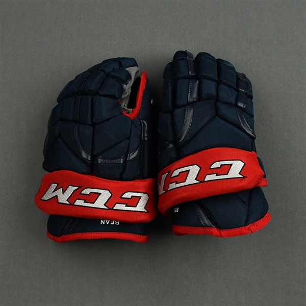 Bean, Jake<br>CCM HG 12 Gloves<br>Columbus Blue Jackets 2021-22<br>#22 Size: 14"