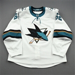 Labanc, Kevin *<br>White - Photo-Matched<br>San Jose Sharks 2019-20<br>#62Size: 56