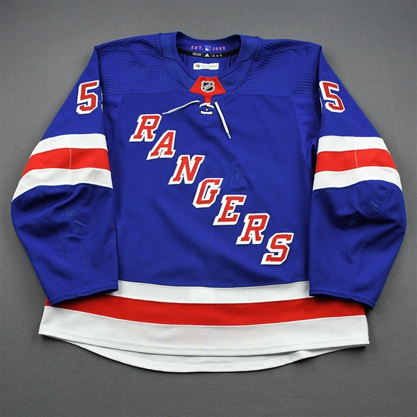 Lindgren, Ryan *<br>Blue - Photo-Matched<br>New York Rangers 2019-20<br>#55 Size: 58