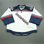 Blank, No Name Or Number<br>White - CLEARANCE<br>Metropolitan Riveters 2021-22<br># Size: XL Goalie