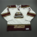 Street, Ben *<br>White ECHL All-Star Classic Jersey - Period 2 - Autographed<br>ECHL All-Star 2010-11<br>#23 Size: 56