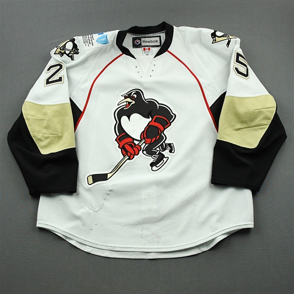 Tangradi, Eric *<br>White - Autographed<br>Wilkes-Barre/Scranton Penguins 2011-12<br>#25 Size: 58