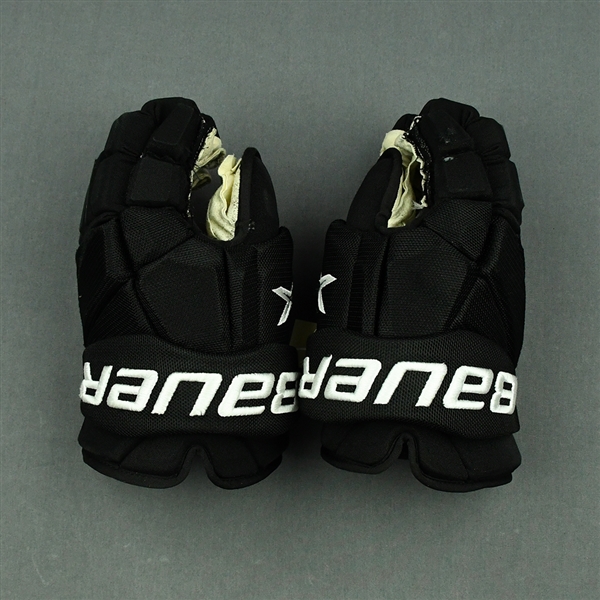 Bastian, Nathan<br>Black Third, Bauer Vapor 2X Gloves<br>New Jersey Devils 2021-22<br>14 Size: 14"