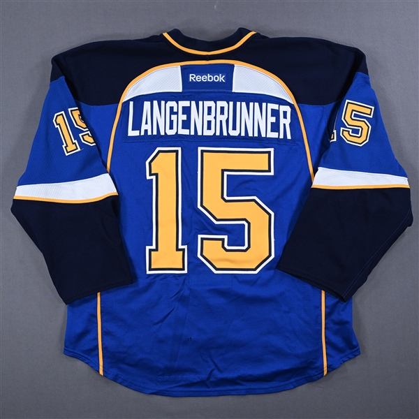 Langenbrunner, Jamie *<br>Blue Set 2<br>St. Louis Blues 2011-12<br>15 Size: 56