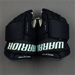 Appleton, Mason<br>Warrior Alpha Gloves<br>Seattle Kraken 2021-22<br>#22 Size: 14"