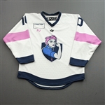 Cornine, Kendall<br>Breast Cancer Awareness - Worn March 12, 2022<br>Metropolitan Riveters 2021-22<br>#10 Size: MD