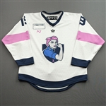 Kosecka, Romana<br>Breast Cancer Awareness - Worn March 12, 2022 - Autographed<br>Metropolitan Riveters 2021-22<br>#19 Size: MD