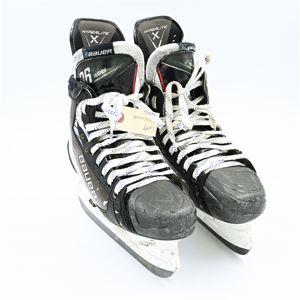 Hughes, Jack<br>Bauer Vapor Hyperlite Skates<br>New Jersey Devils 2021-22<br>#86