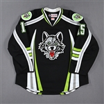 MacEachern, Mackenzie *<br>Black Alternate - Autographed<br>Chicago Wolves 2017-18<br>#15Size: 56