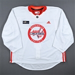 Bednard, Ryan<br>White Practice Jersey w/ MedStar Health Patch - CLEARANCE<br>Washington Capitals <br>#78Size: 58G